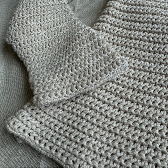 Coldwater Creek linen blend open knit sweater - Picture 6 of 7